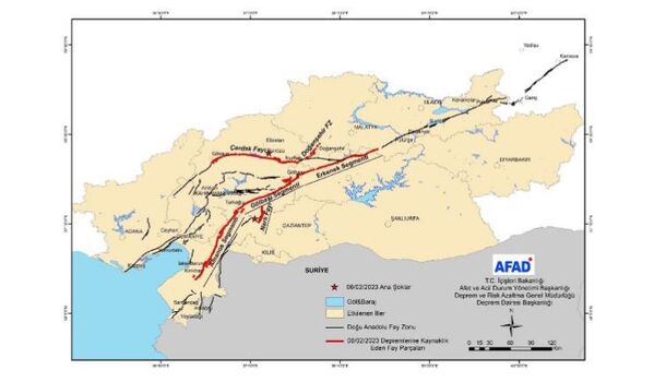 AFAD'dan Kahramanmaraş merkezli depremlere ilişkin rapor - Sputnik Türkiye