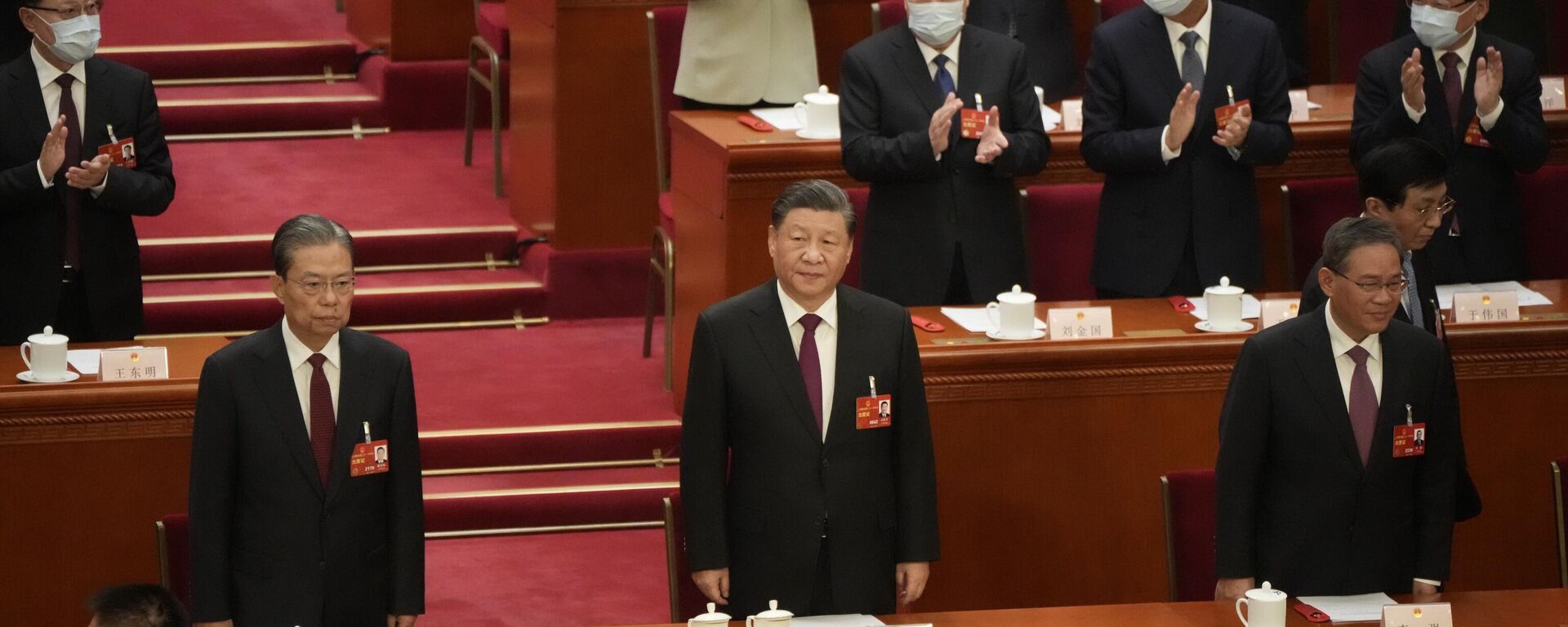 Çin lideri Şi Cinping, Ulusal Halk Kongresinde yeniden devlet başkanı seçilerek iktidarını üçüncü döneme taşıdı. - Sputnik Türkiye, 1920, 10.03.2023