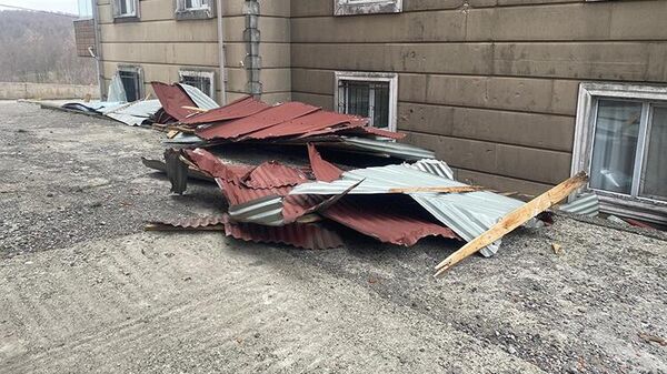 Ordu'da şiddetli rüzgar evlerin çatılarında hasara yol açtı
 - Sputnik Türkiye