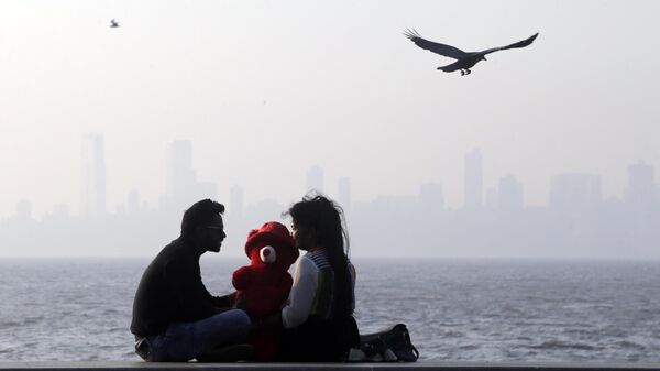 aşk, çift, sevgililer günü, romantik, evlilik teklifi, Hindistan, Mumbai - Sputnik Türkiye