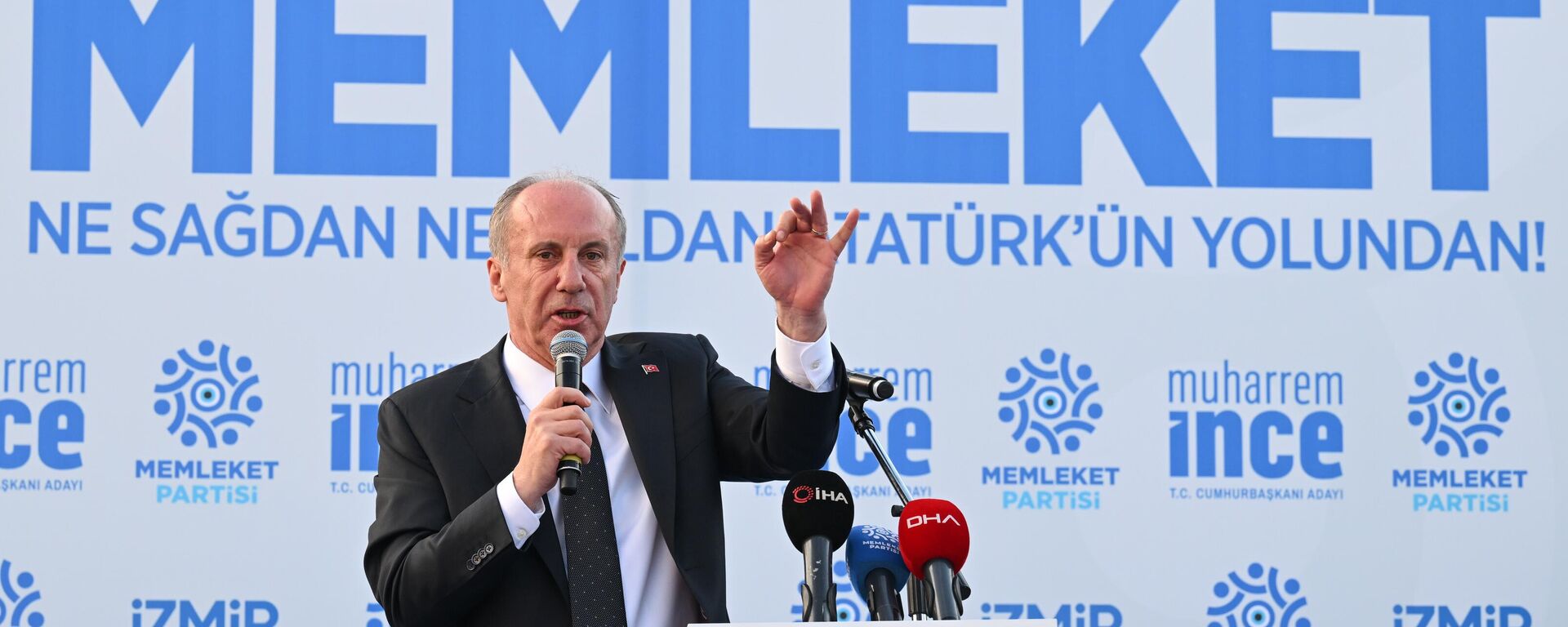 Cumhurbaşkanı adayı ve Memleket Partisi Genel Başkanı Muharrem İnce - Sputnik Türkiye, 1920, 19.04.2023