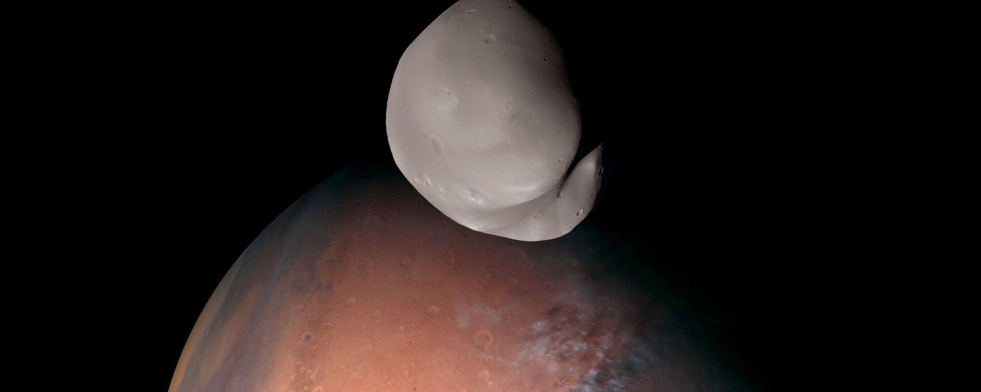 Mars'ın uydusu Deimos'un en en net görüntüleri BAE Uzay Ajansı tarafından servis edildi.  - Sputnik Türkiye, 1920, 25.04.2023
