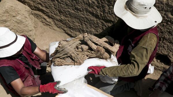 Peru'daki arkeolojik kazılarda mumya kalıntıları çıkarıldı - Sputnik Türkiye