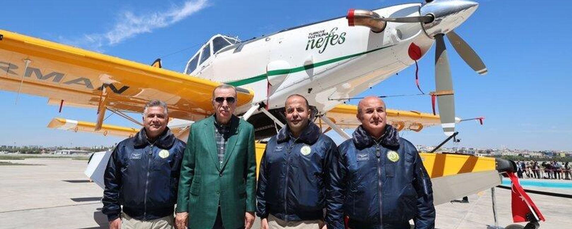 Cumhurbaşkanı Erdoğan, Orman Yangını Söndürme Uçakları ve Helikopterleri Teslim Töreni'ne katıldı - Sputnik Türkiye, 1920, 03.05.2023