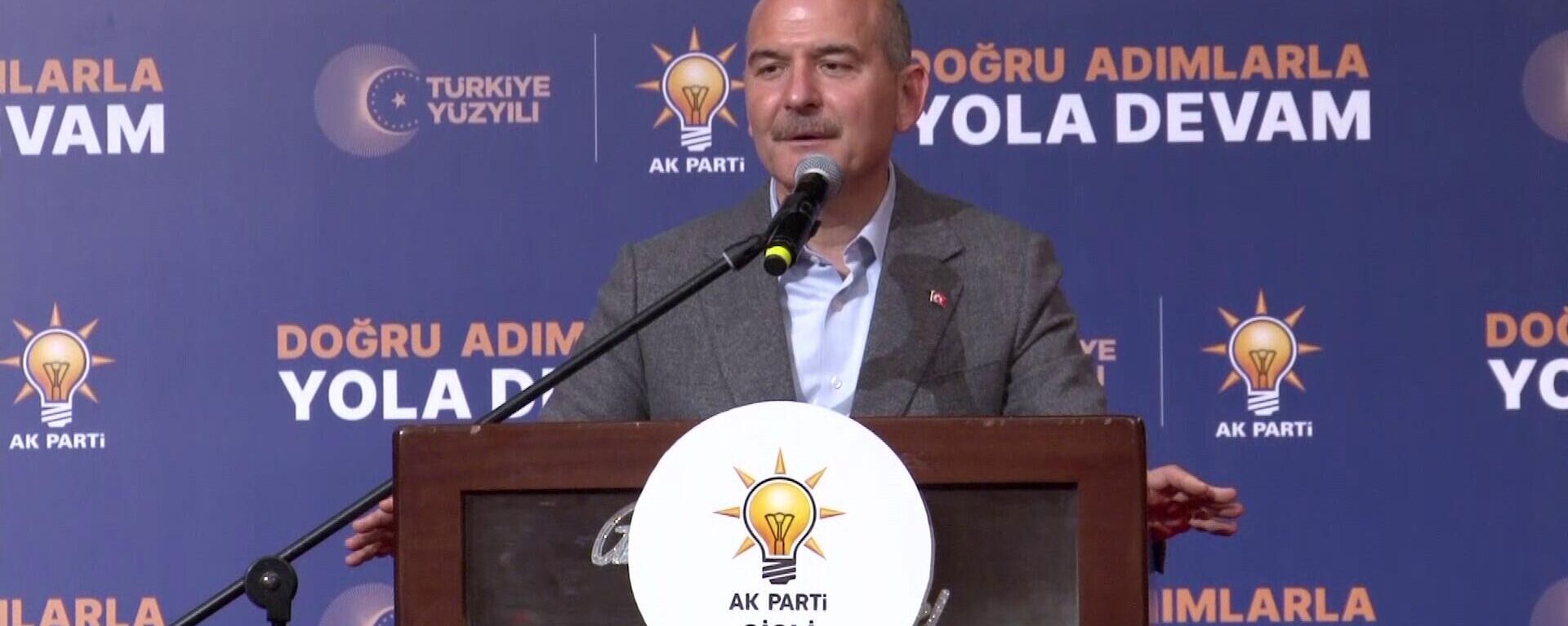 İçişleri Bakanı ve AK Parti İstanbul 2. Bölge Milletvekili Adayı Süleyman Soylu - Sputnik Türkiye, 1920, 20.06.2024