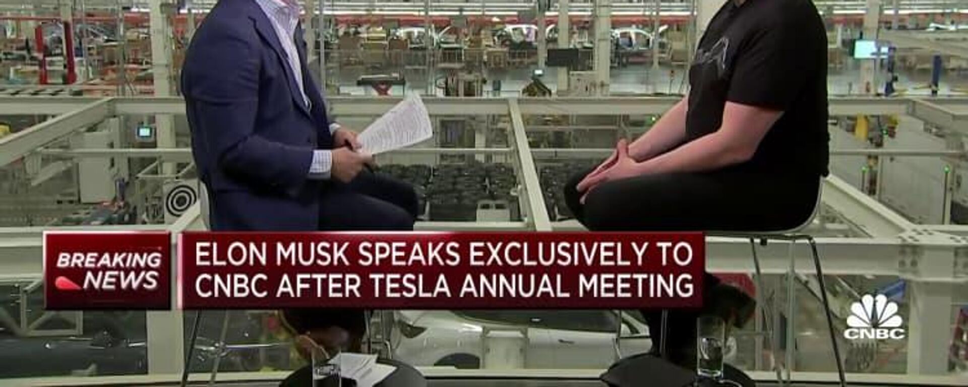 Elon Musk, CNBC sunucusu David Faber'e röportaj verdi.  - Sputnik Türkiye, 1920, 17.05.2023