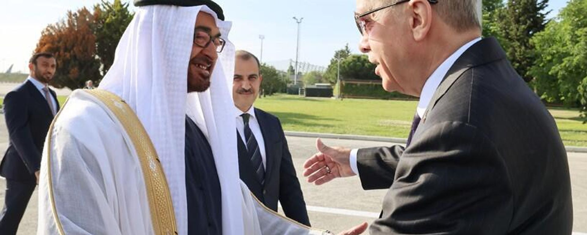 Cumhurbaşkanı Recep Tayyip Erdoğan, Birleşik Arap Emirlikleri (BAE) Devlet Başkanı Şeyh Muhammed bin Zayed Al Nahyan ile görüştü. - Sputnik Türkiye, 1920, 04.09.2026