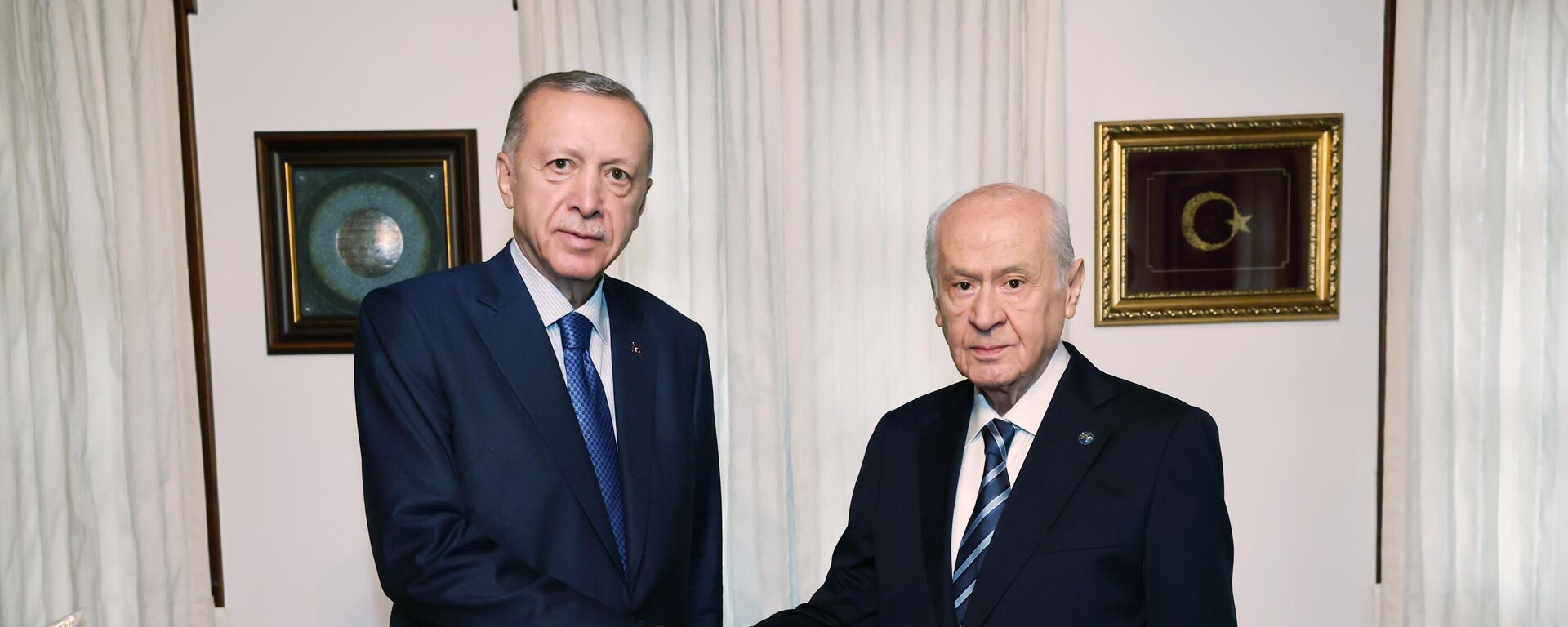 Cumhurbaşkanı Erdoğan, MHP Genel Başkanı Bahçeli ile görüşüyor - Sputnik Türkiye, 1920, 30.08.2023