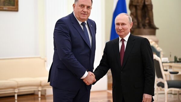  Milorad Dodik - Vladimir Putin - Sputnik Türkiye
