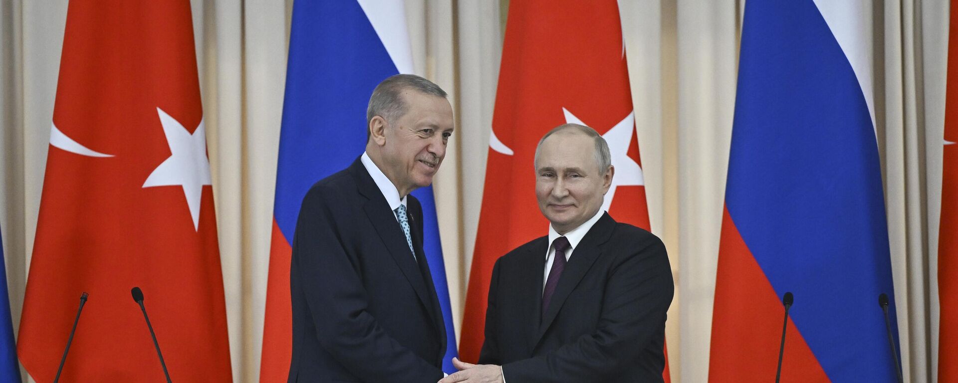 Cumhurbaşkanı Recep Tayyip Erdoğan ve Rusya Devlet Başkanı Vladimir Putin - Sputnik Türkiye, 1920, 14.12.2023