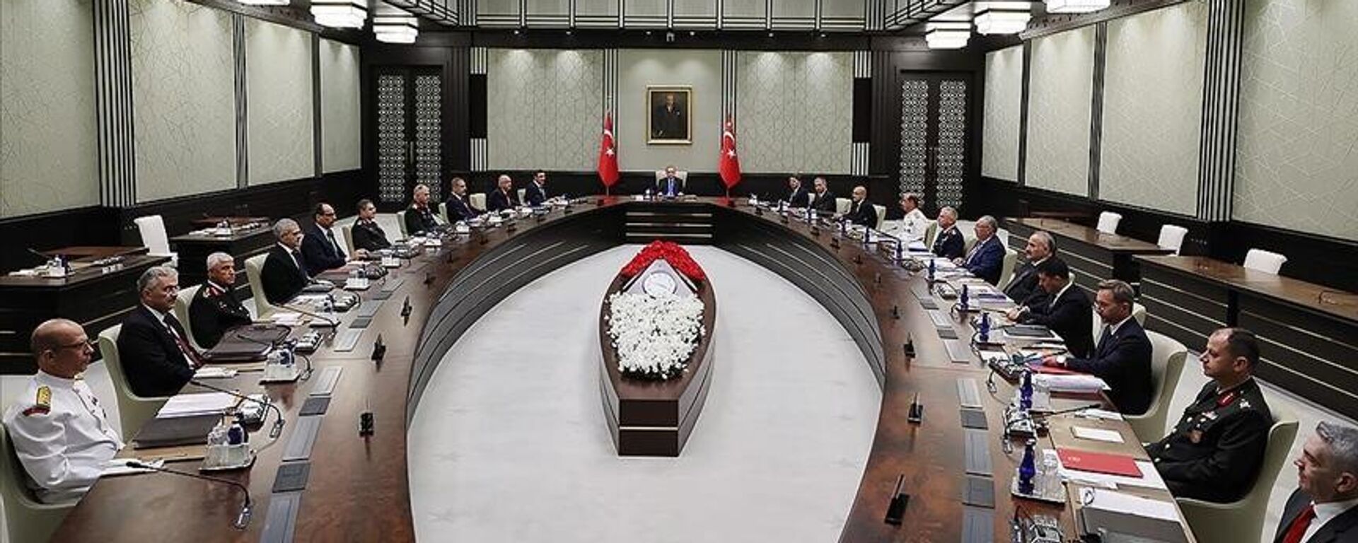 Cumhurbaşkanı Recep Tayyip Erdoğan başkanlığındaki Milli Güvenlik Kurulu (MGK) Toplantısı  - Sputnik Türkiye, 1920, 04.04.2024