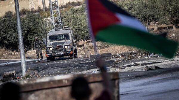 İsrail Filistin çatışma Gazze Şeridi bayrak yıkım - Sputnik Türkiye