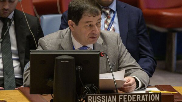 Rusya'nın Birleşmiş Milletler (BM) Daimi Temsilci Yardımcısı Dmitriy Polyanskiy - Sputnik Türkiye