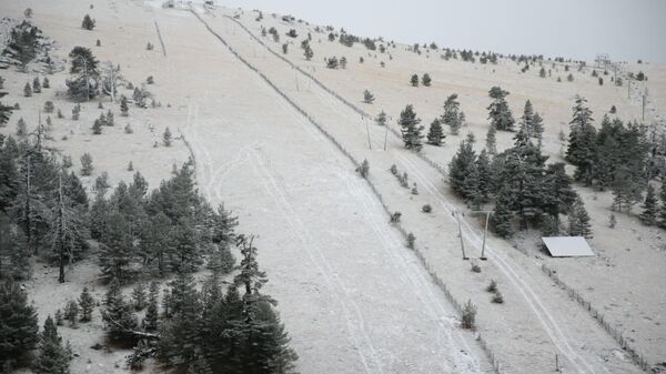 Uludağ ve Kartalkaya’da mevsimin ilk kar yağışı - Sputnik Türkiye