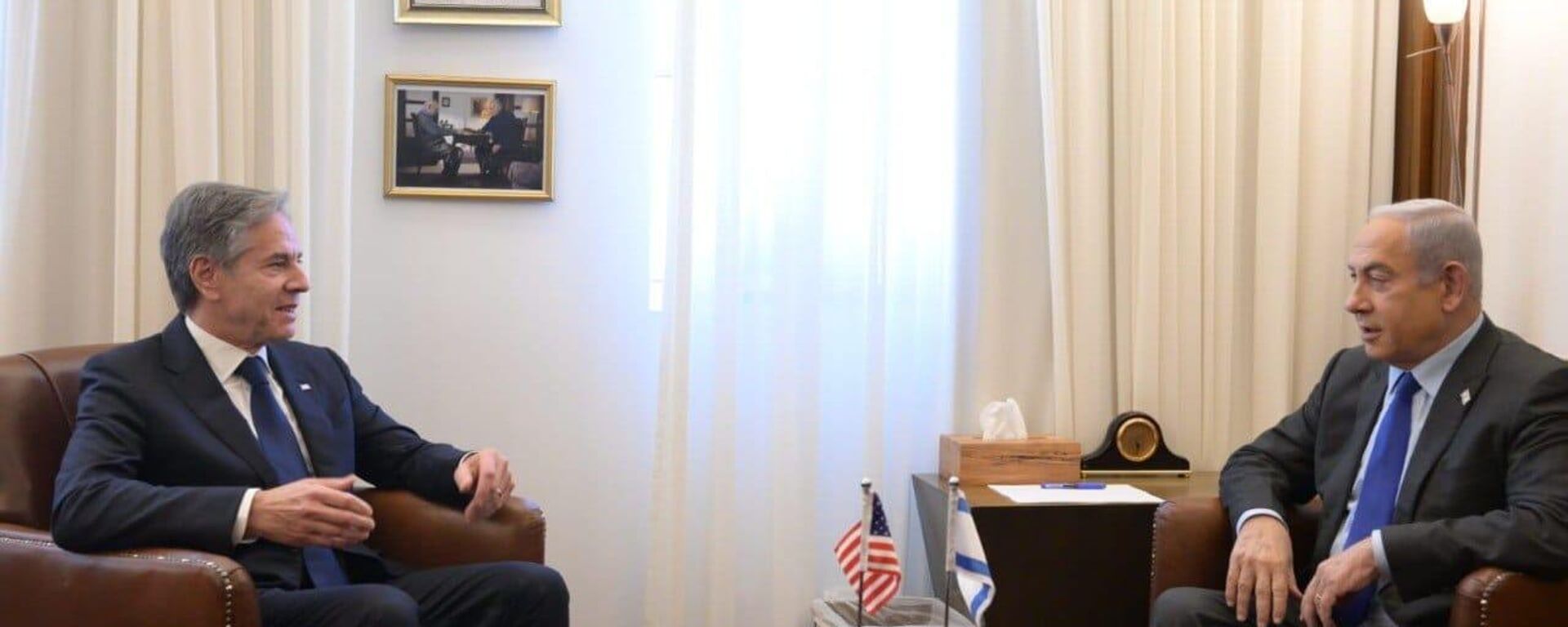 ABD Dışişleri Bakanı Antony Blinken, İsrail Başbakanı Benyamin Netanyahu  - Sputnik Türkiye, 1920, 02.01.2024