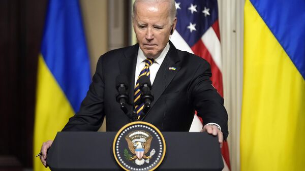 Ukrayna ABD Zelenskiy Biden destek yardım  - Sputnik Türkiye