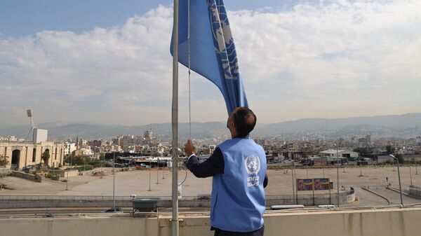 Birleşmiş Milletler (BM) Filistinli Mültecilere Yardım ve Bayındırlık Ajansı (UNRWA)  - Sputnik Türkiye