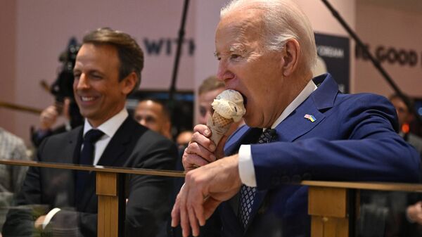 Joe Biden dondurma - Sputnik Türkiye