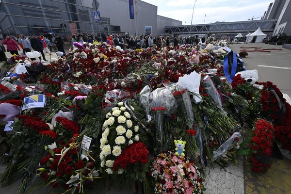 Rusya&#x27;nın başkenti Moskova&#x27;da &quot;CrocusCityHall&quot; adlı konser salonunda 22 Mart akşamı silahlı kişilerce terör saldırısı düzenlenmişti. - Sputnik Türkiye