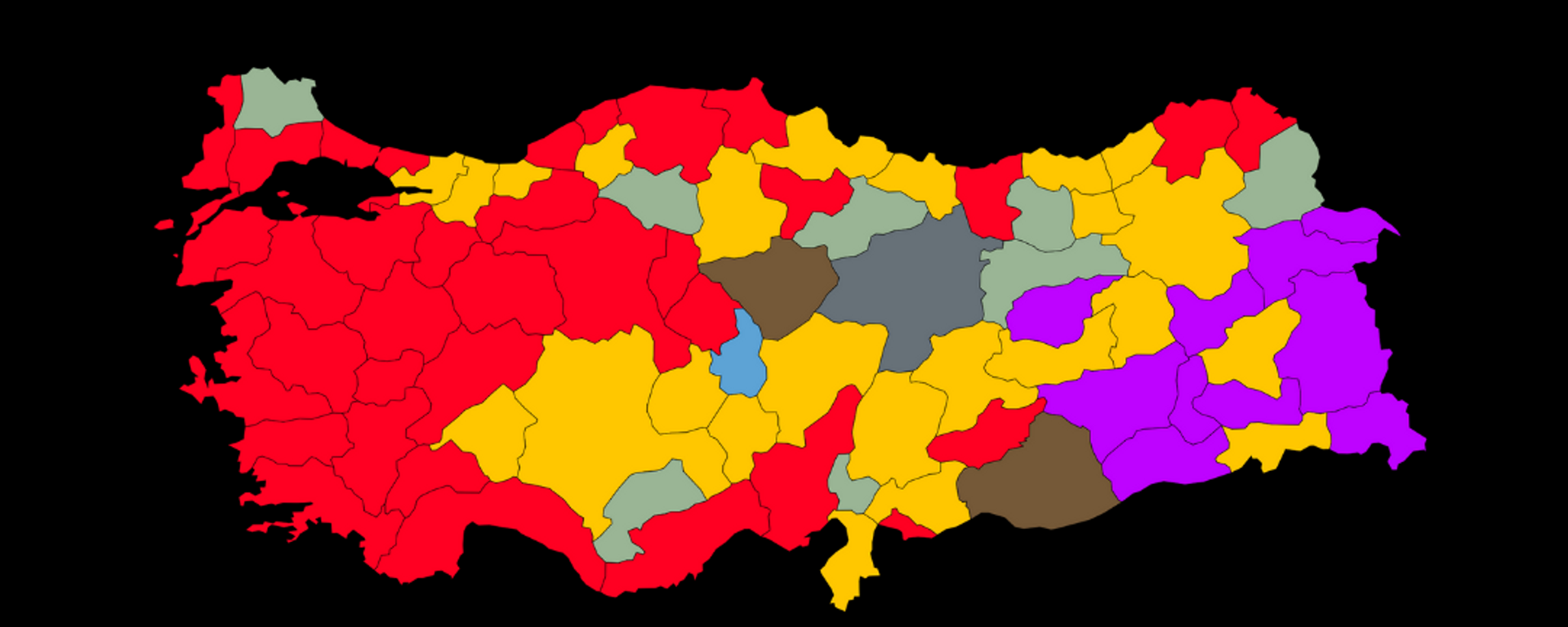 31 mart 2024 seçim haritası  - Sputnik Türkiye, 1920, 02.04.2024