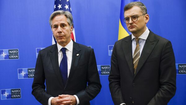 ABD Dışişleri Bakanı Antony Blinken Ukrayna Dışişleri Bakanı Dmitriy Kuleba - Sputnik Türkiye