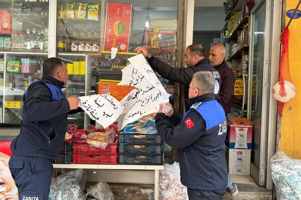 Kilis'te iş yerlerine asılan Arapça tabelalar kaldırılıyor - Sputnik Türkiye