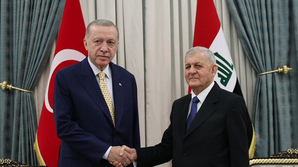 Erdoğan, Irak Cumhurbaşkanı ile görüştü - Sputnik Türkiye