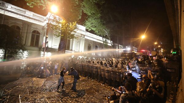 Gürcistan Tiflis'te protestolar - Sputnik Türkiye