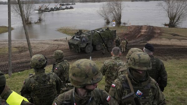Армии разных стран на военных учениях НАТО Steadfast Defender-24 в Польше - Sputnik Türkiye