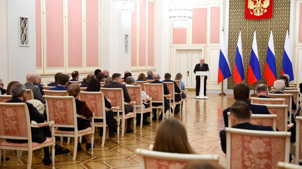 Russian Prime Minister Mikhail Mishustin presented the 2023 Government Media Awards - Sputnik Türkiye