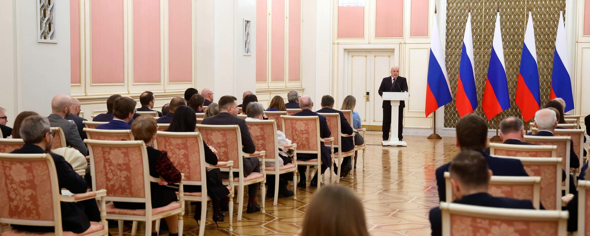 Russian Prime Minister Mikhail Mishustin presented the 2023 Government Media Awards - Sputnik Türkiye, 1920, 07.05.2024