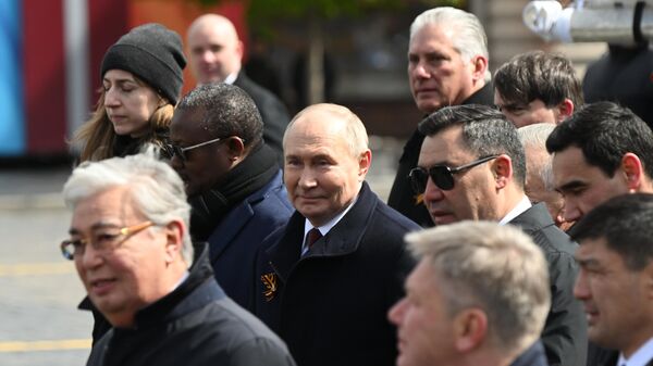 Putin ve yabancı liderler 9 Mayıs Zafer Günü - Sputnik Türkiye