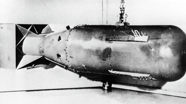 The Little Boy atomic bomb dropped on Hiroshima. A photo taken in August 1945. - Sputnik Türkiye