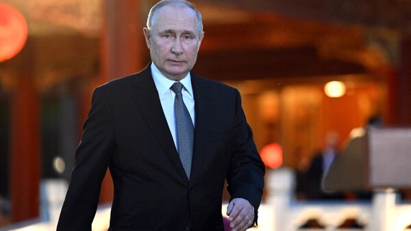 Rusya Devlet Başkanı Vladimir Putin Çin Devlet Başkanı Şi Cinping - Sputnik Türkiye