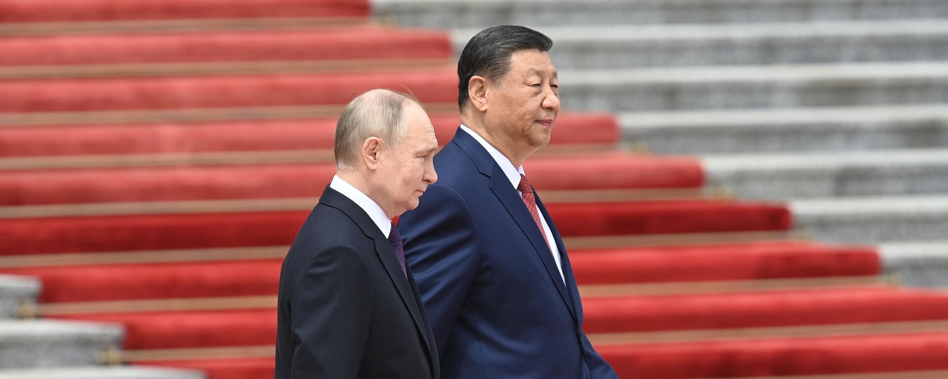 Rusya Devlet Başkanı Vladimir Putin Çin Devlet Başkanı Şi Cinping - Sputnik Türkiye, 1920, 16.05.2024