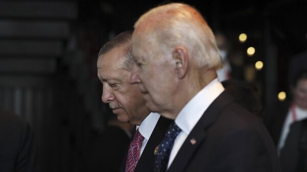 Erdoğan Biden - Sputnik Türkiye