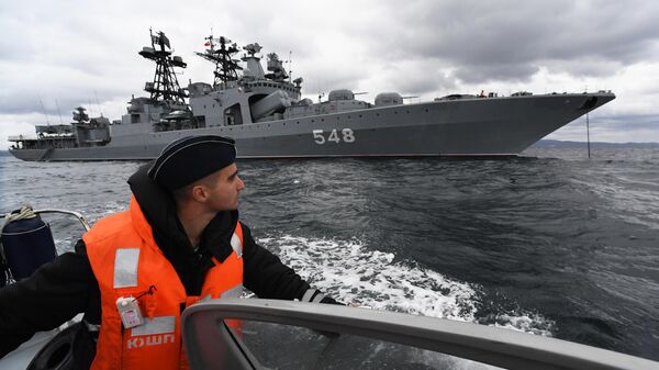 Büyük anti-denizaltı gemisi Amiral Panteleyev - Sputnik Türkiye