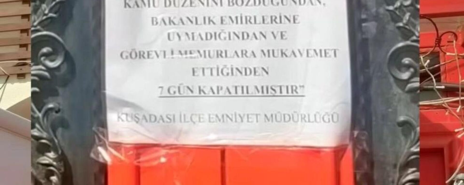 Kuşadası'nda çalışanlarının polise mukavemet gösterdiği iş yeri mühürlendi - Sputnik Türkiye, 1920, 22.06.2024
