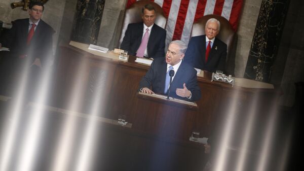 Netanyahu ABD Kongresi'nde konuşuyor - Sputnik Türkiye