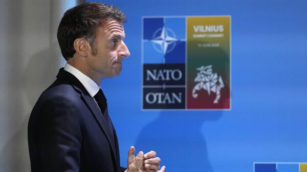 Emmanuel Macron NATO - Sputnik Türkiye