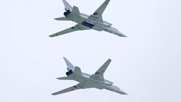 Long-range Tu-22M3 bombers at the 'Vostok 2022' military maneuvers at the Sergeevsky training ground - Sputnik Türkiye