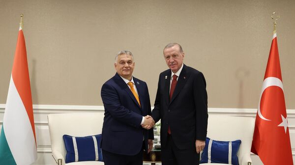  Macaristan Başbakanı Viktor Orban Cumhurbaşkanı Recep Tayyip Erdoğan ile - Sputnik Türkiye