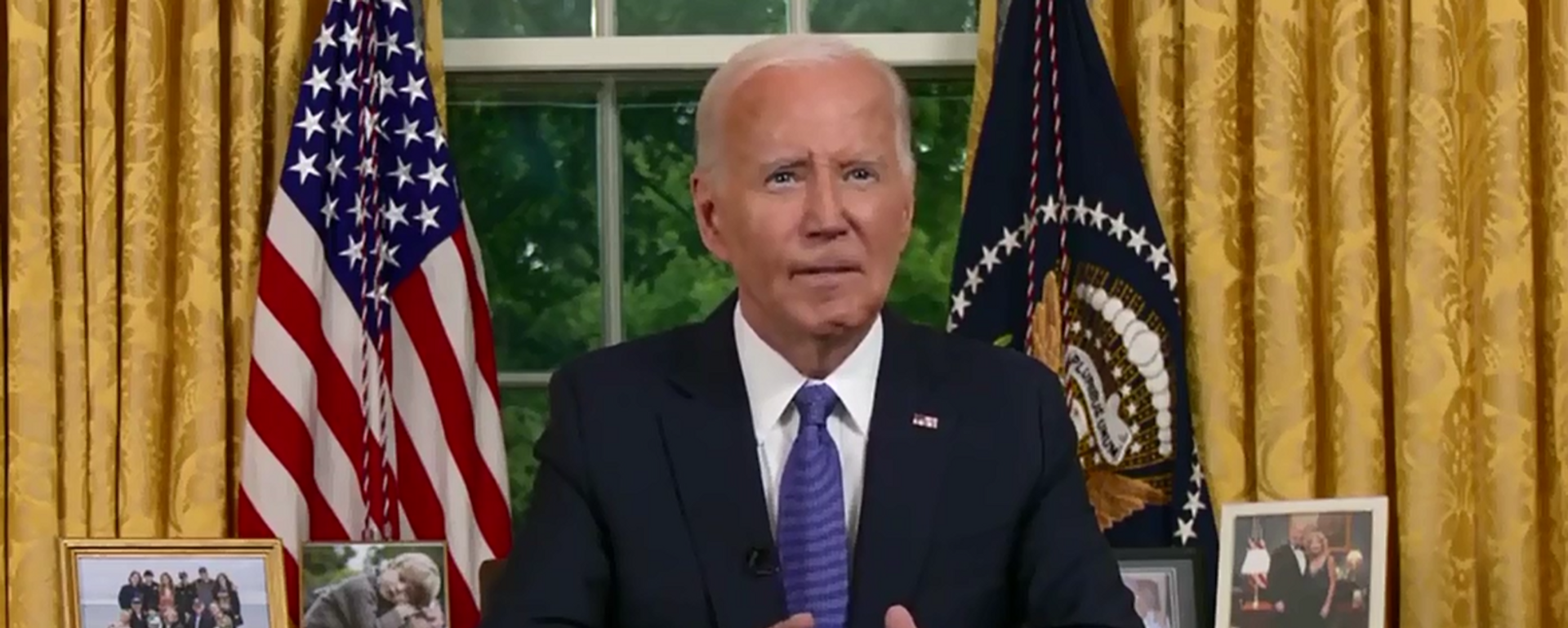 ABD Başkanı Joe Biden başkanlık yarışından çekildikten sonra ulusa seslendi - Sputnik Türkiye, 1920, 25.07.2024