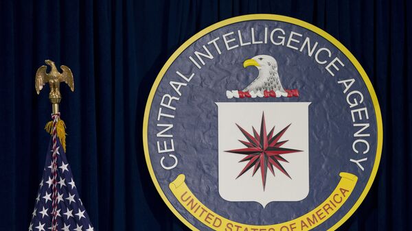 This April 13, 2016 file photo shows the seal of the Central Intelligence Agency at CIA headquarters in Langley, Va.  - Sputnik Türkiye