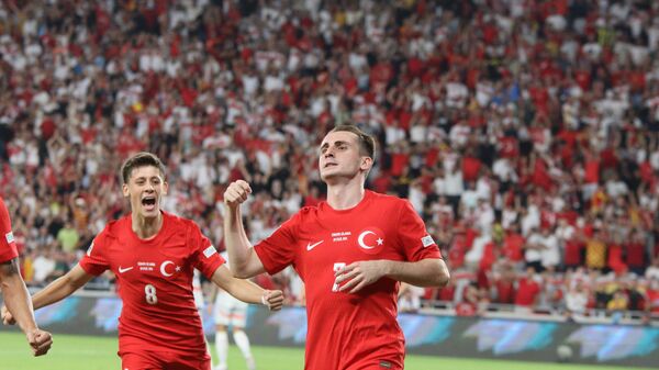 Kerem Aktürkoğlu, İzlanda karşısında attığı 3 golle milli takım formasıyla ilk kez hat-trick yapma başarısı gösterdi. - Sputnik Türkiye