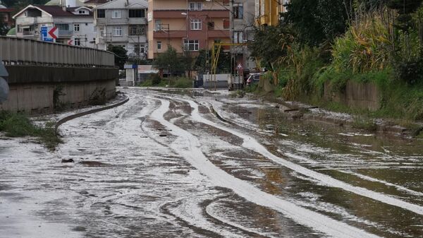 Trabzon'da yollar çamur - Sputnik Türkiye