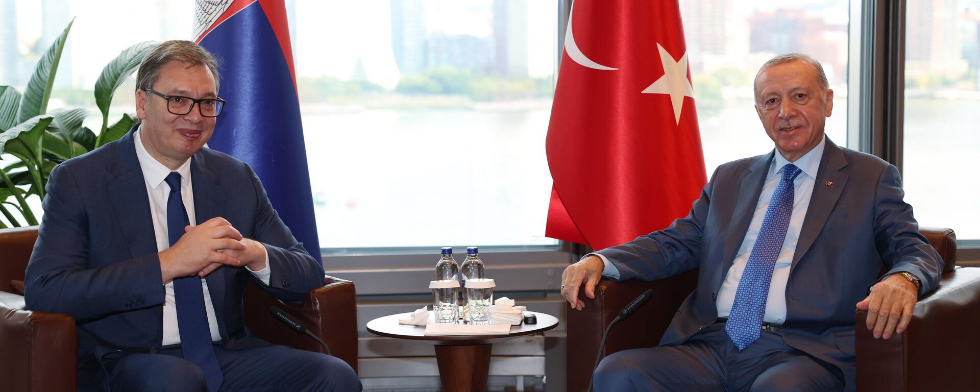 Cumhurbaşkanı Erdoğan, Sırbistan Cumhurbaşkanı Vucic ile görüştü - Sputnik Türkiye, 1920, 23.09.2024