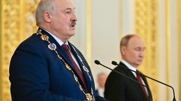 Президент Владимир Путин провел переговоры с президентом Белоруссии Александром Лукашенко - Sputnik Türkiye