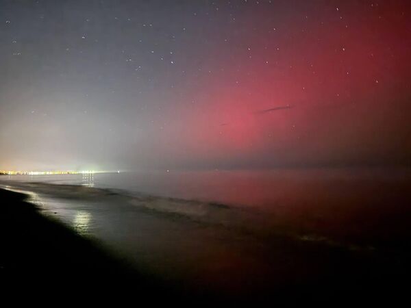 Yeryüzünün manyetik alanı ile Güneş&#x27;ten gelen yüklü parçacıkların etkileşimi sonucu ortaya çıkan Kuzey Işıkları (Aurora Borealis), Sakarya&#x27;nın Kocaali ilçesinden de gözlendi. - Sputnik Türkiye