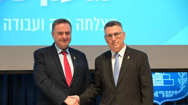 Yisrael Katz - Gideon Sa'ar - Sputnik Türkiye